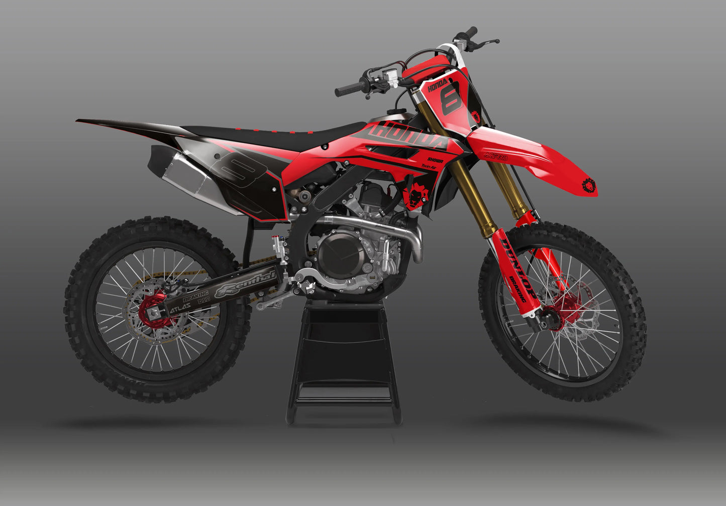 Honda 450 Motocross-Dekor