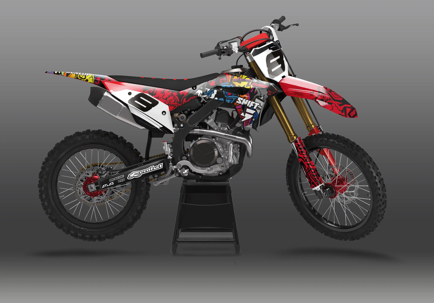 Honda GRAFFITI Graphics Kit | Custom Motocross Decals My Store