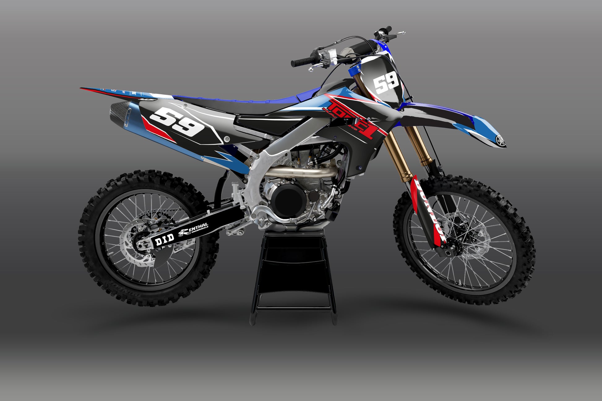 Yamaha TORDO graphics kit – full bike view