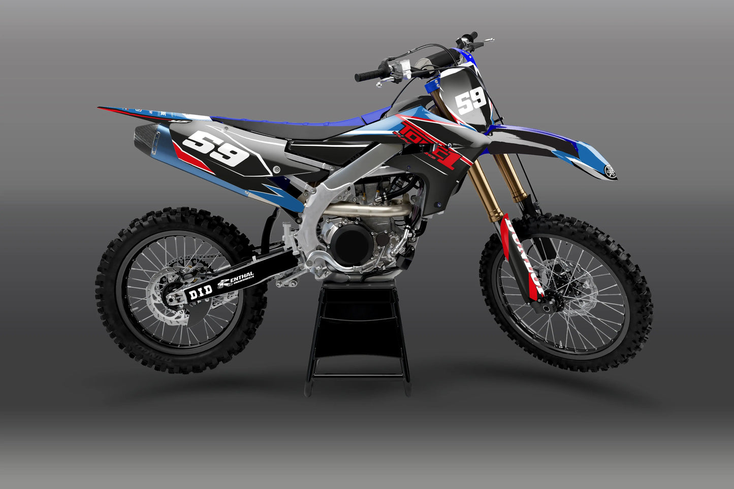 Yamaha TORDO Dekor-Kit in vollständiger Motorradansicht