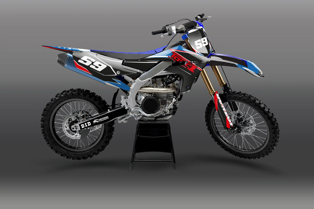 Yamaha TORDO Dekor-Kit in vollständiger Motorradansicht