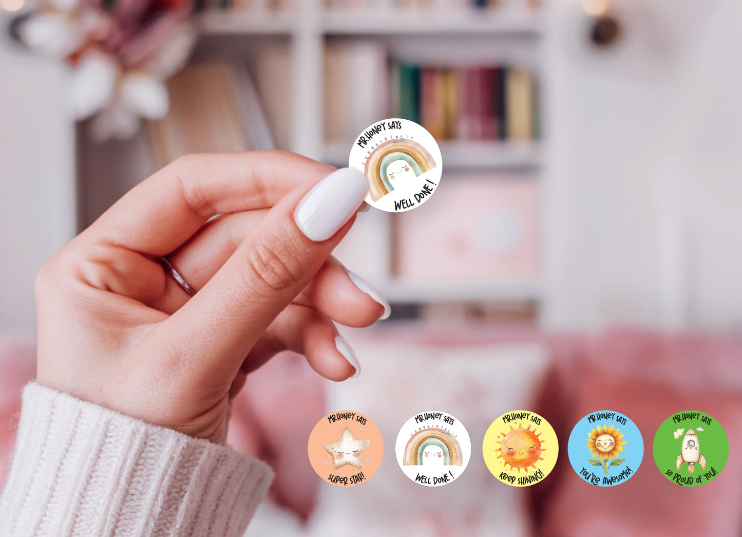 Custom Teacher Stickers for Homework – Great Job & Motivational Labels