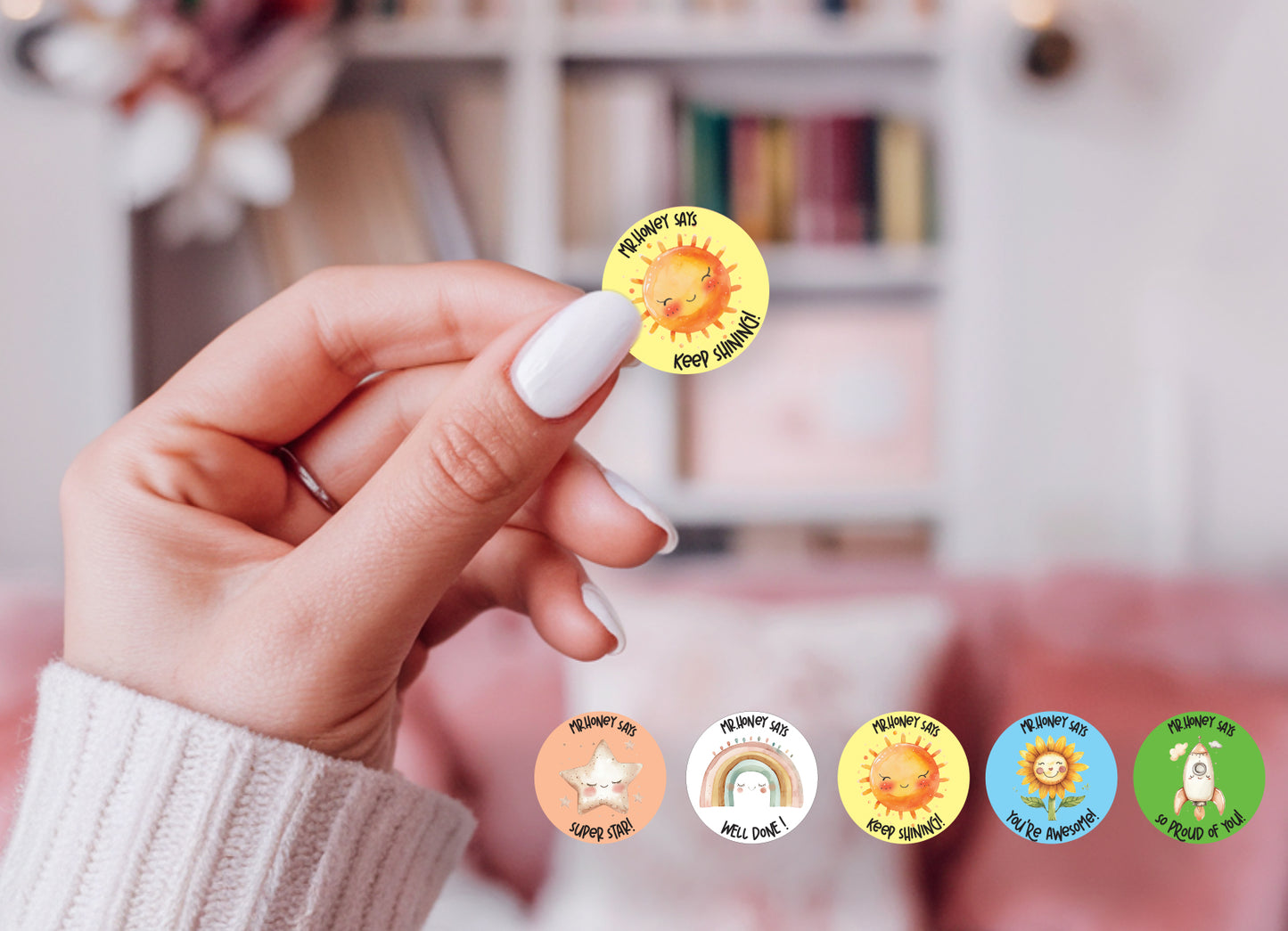 Custom Teacher Stickers for Homework – Great Job & Motivational Labels