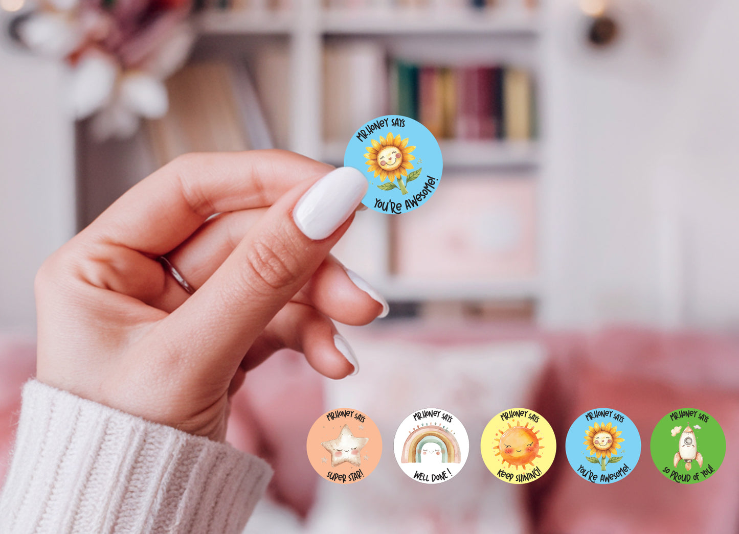 Custom Teacher Stickers for Homework – Great Job & Motivational Labels