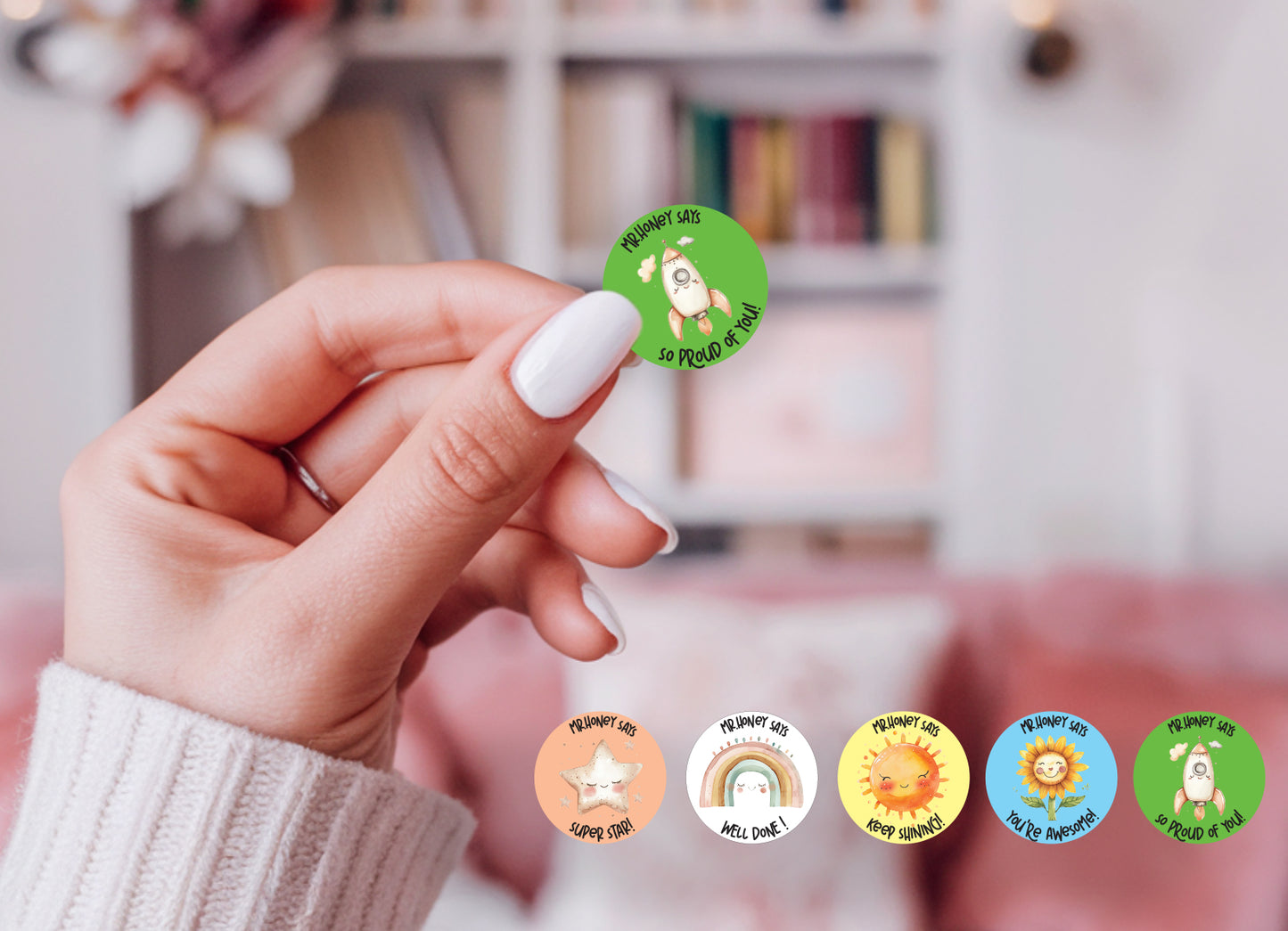 Custom Teacher Stickers for Homework – Great Job & Motivational Labels