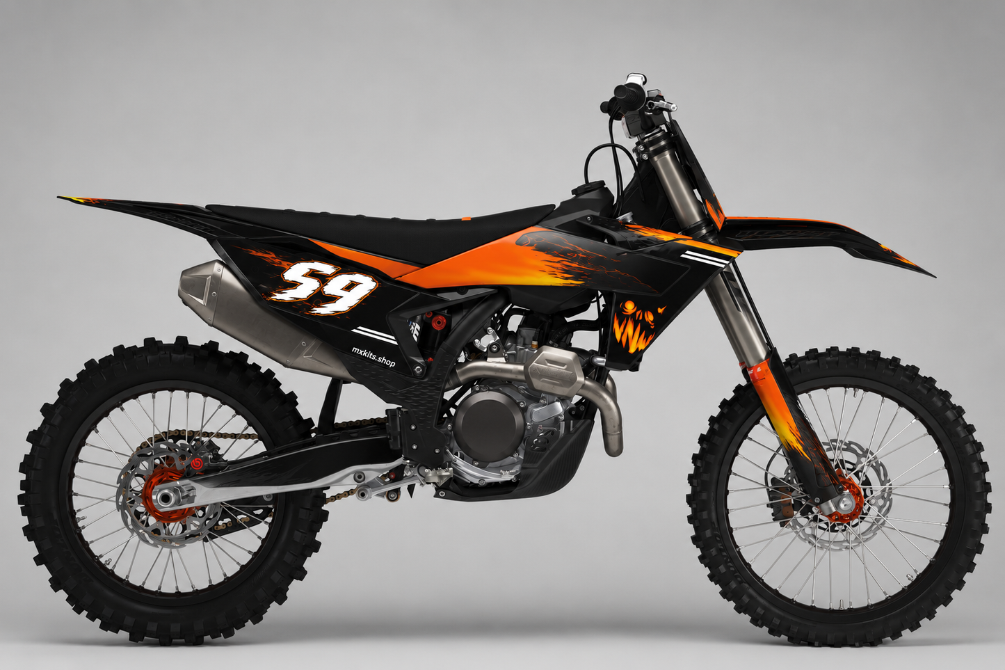 KTM Ember Phantom 59 custom motocross graphics kit