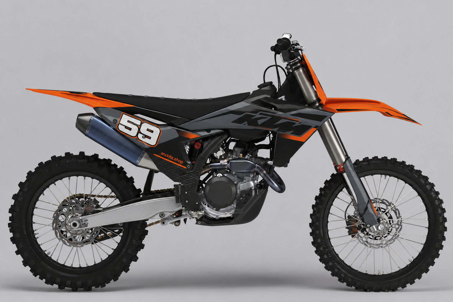 KTM Ember Slate 59 custom motocross graphics kit