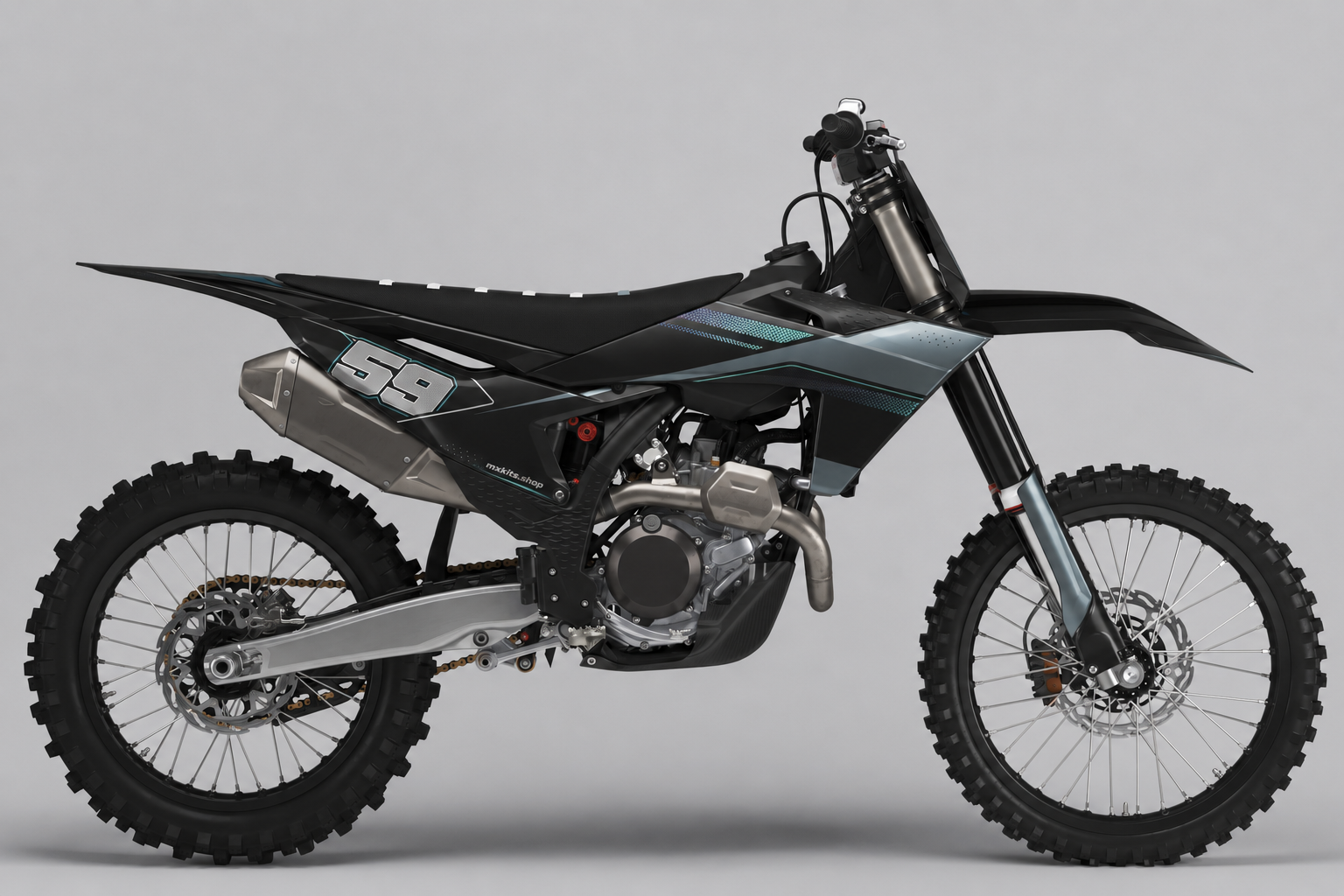 KTM Graphite Signal 59 custom motocross graphics kit