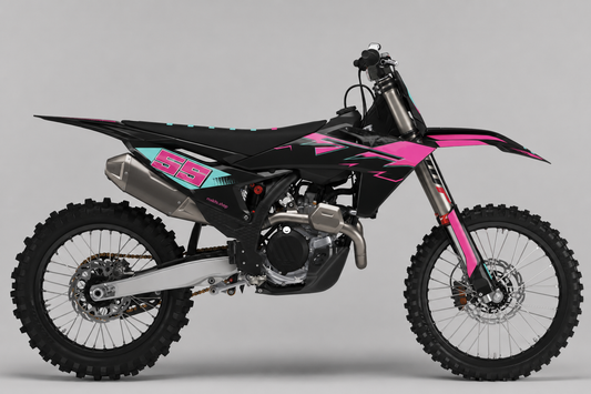 KTM Neon Quartz 59 Motocross-Dekor-Kit