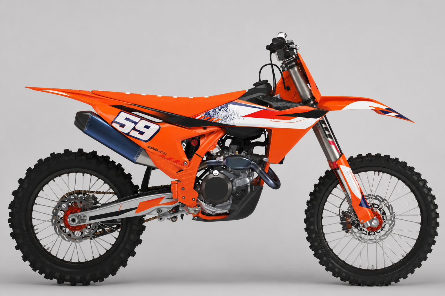 KTM Rally Sprint 59 custom motocross graphics kit