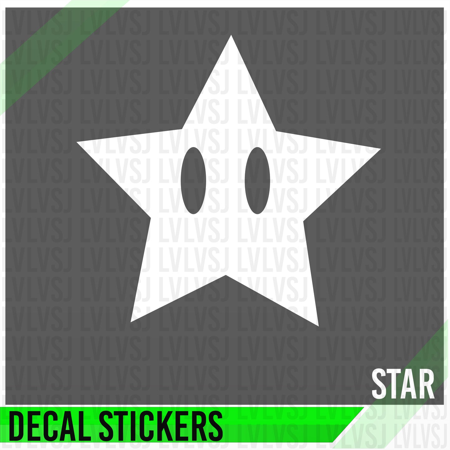 Car Button Decal Stickers – 6 Funny Dashboard Icons (Eject, Panic, Banana, Star, Mushroom, UFO) – Black or White  Descrip