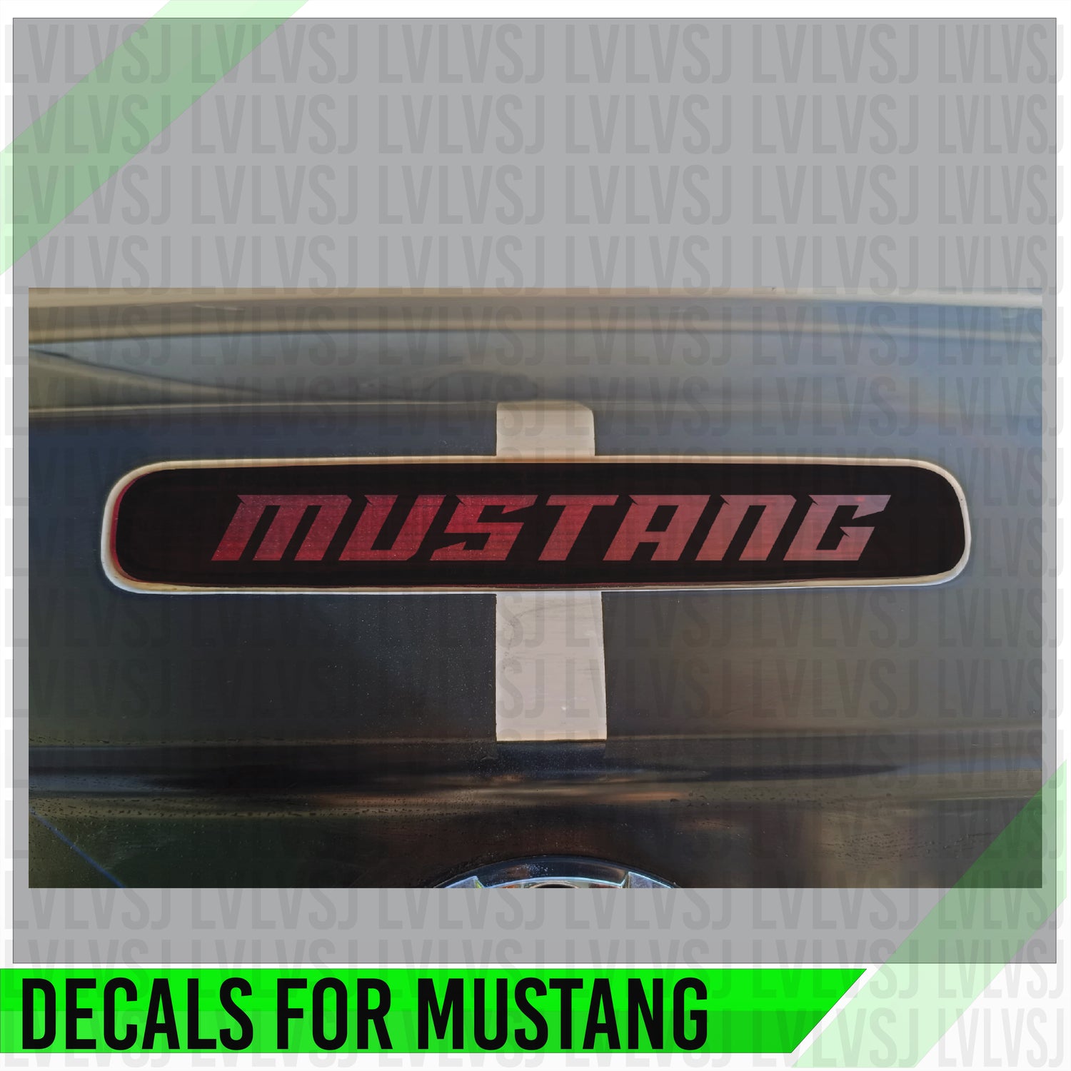 Aufkleber für die dritte Bremsleuchte des Mustang